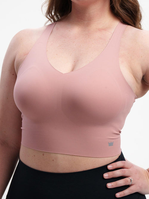 Boss Longline Bra - Rose Clay